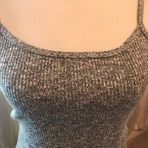 BOSTON PROPER GREY AND WHITE BODYCON DRESS - Picture 7 of 9